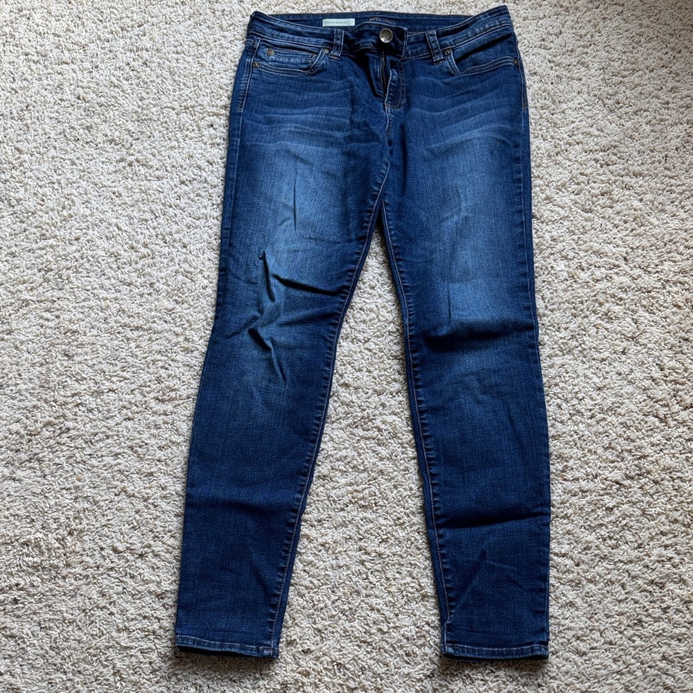 Kut from the Kloth Dark Blue Skinny Jeans Size 10